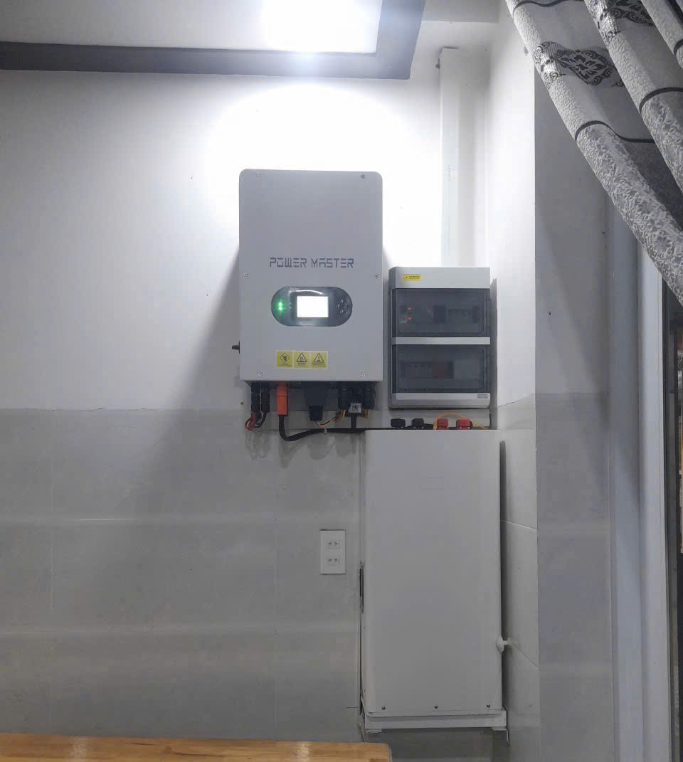 Hệ thống điện mặt trời 7Kw lưu trữ 7.5Kwh