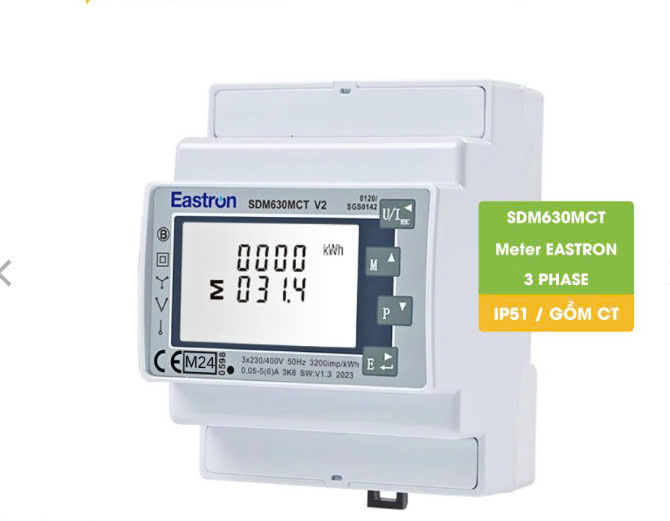 Đồng hồ đo điện năng EASTRON SDM630 MCT