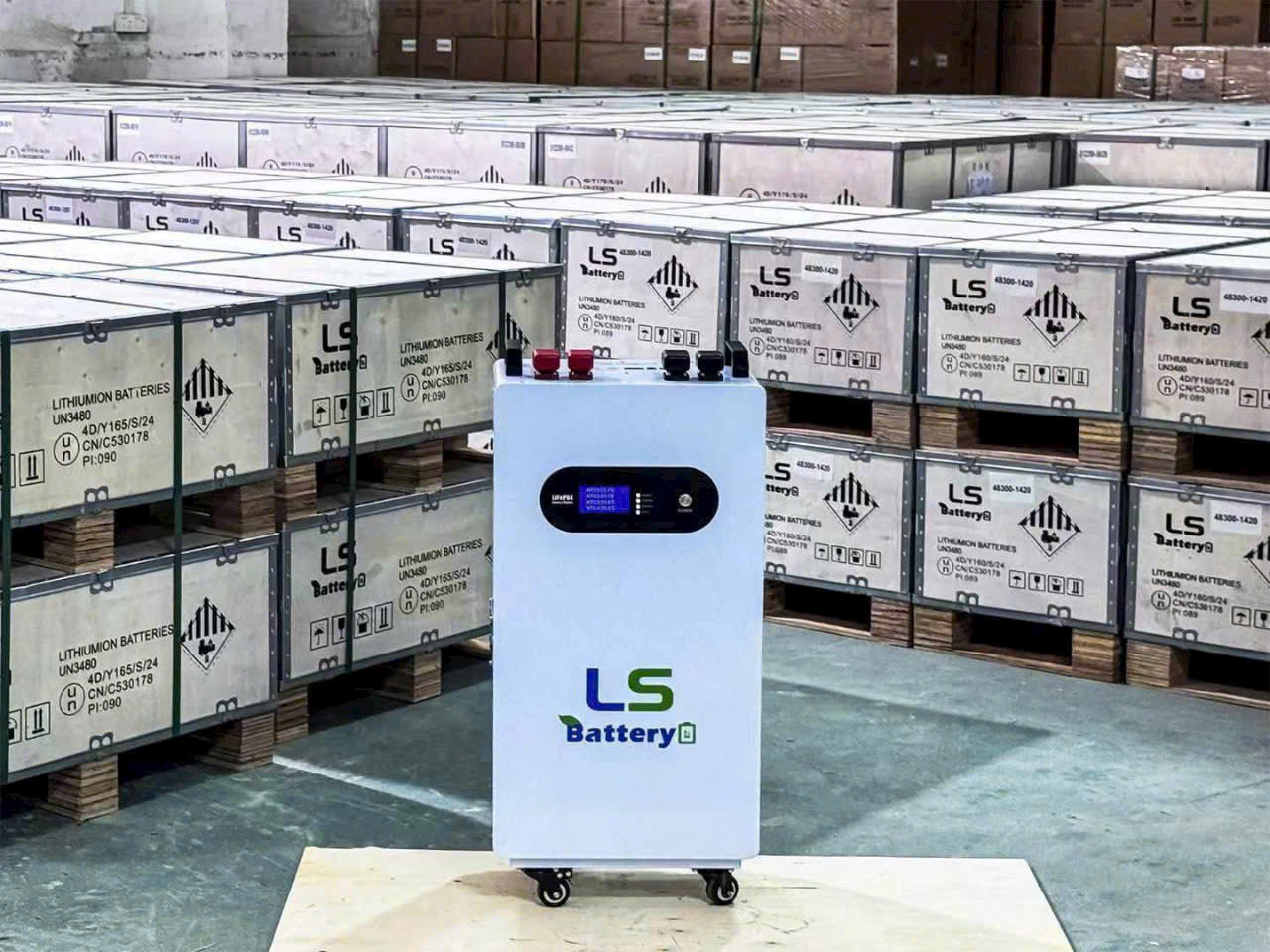 Pin lưu trữ LS Battery 300Ah – Pin lithium 15kWh hiệu suất cao cho hệ mặt trời