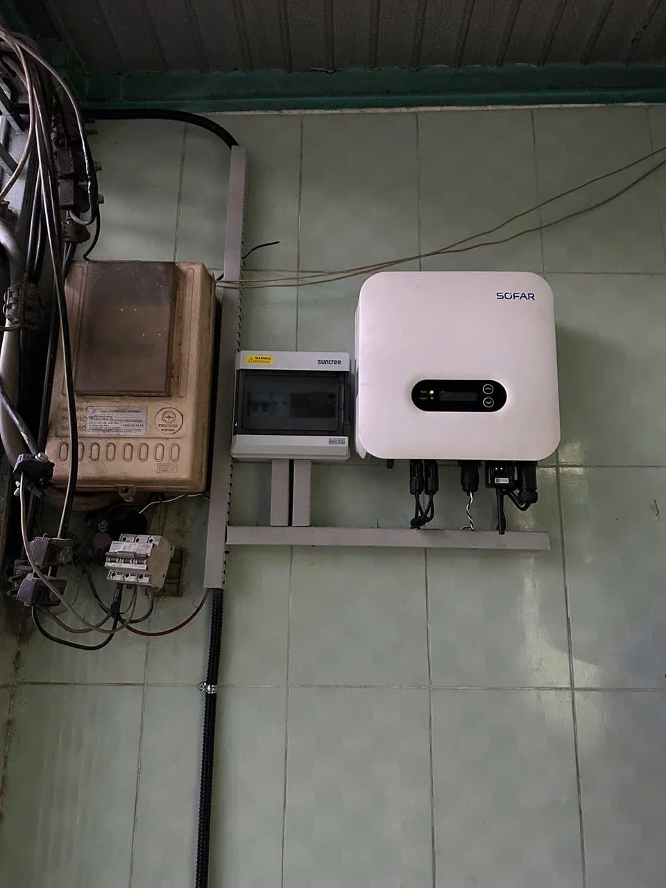 Hệ thống 7 kw 1pha -Hòa lưới bám tải
